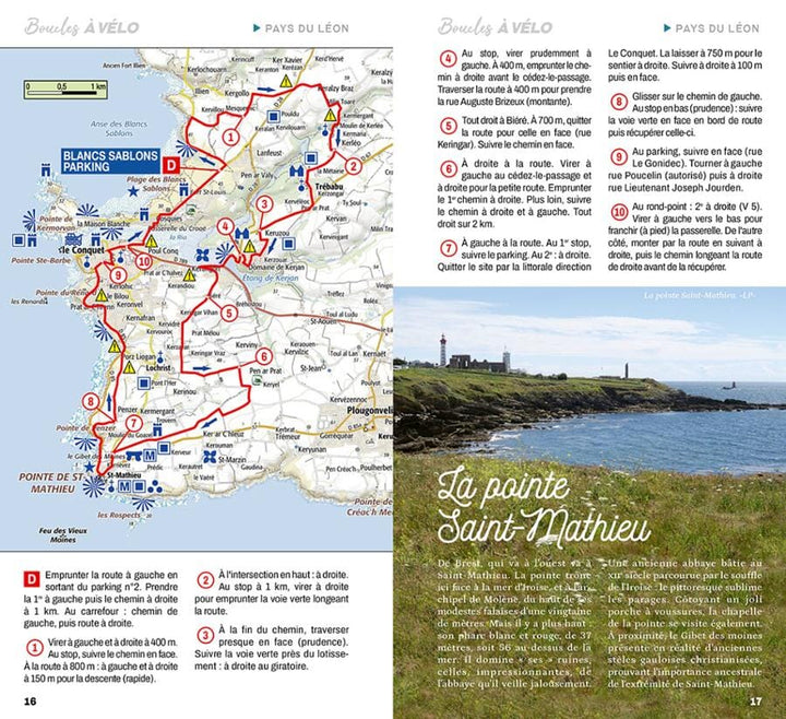 Guide vélo - Boucles à vélo : Finistère Nord - Crozon - Monts d'Arrée | Chamina guide petit format Chamina 