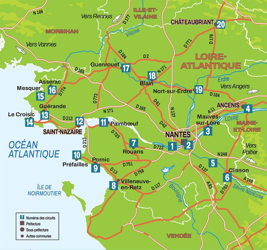 Guide vélo - Boucles à vélo : Loire-Atlantique | Chamina guide vélo Chamina 
