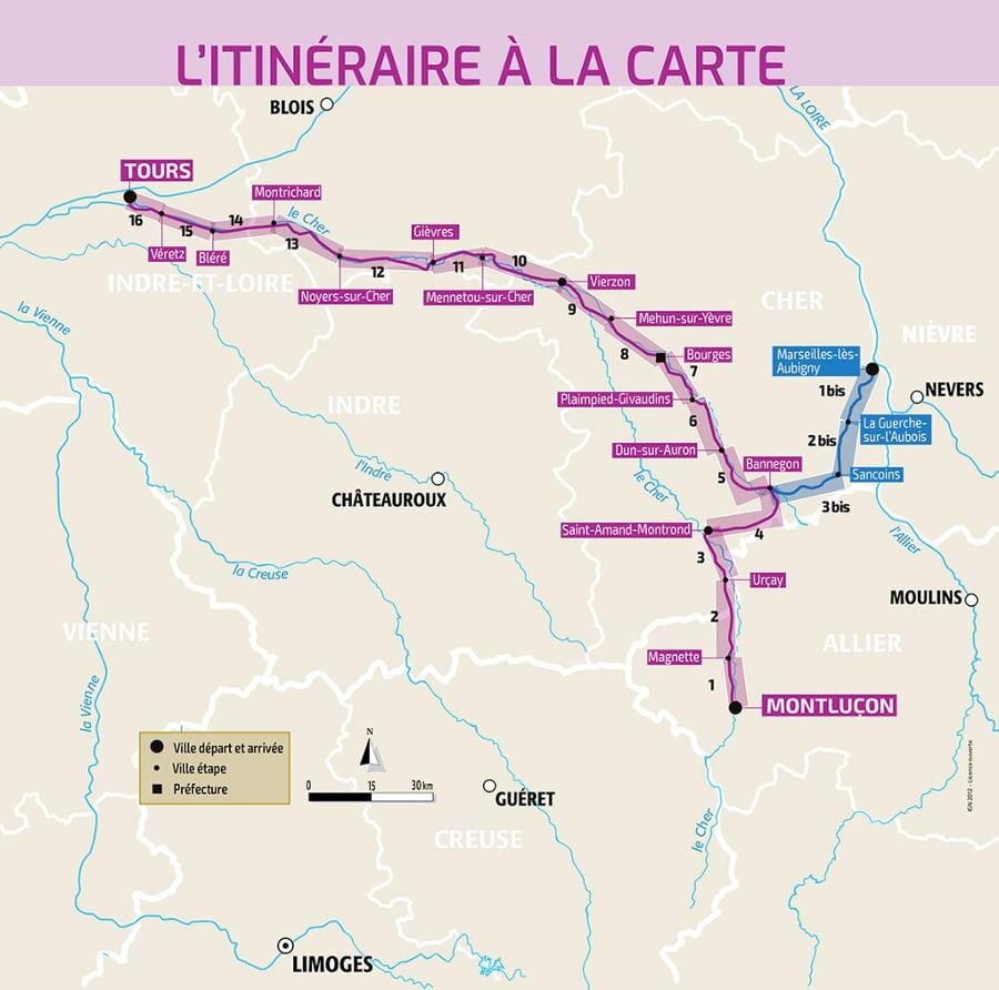 Guide vélo - Canal de Berry & le Cher jusqu'à Tours | Chamina guide petit format Chamina 