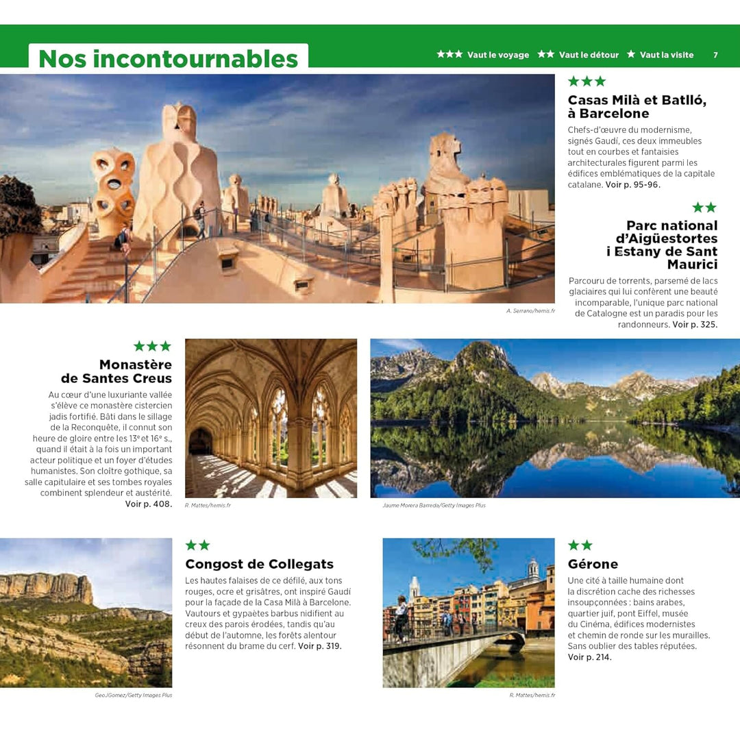 Guide Vert - Barcelone, Catalogne & Andorre - Édition 2024 | Michelin guide de voyage Michelin 
