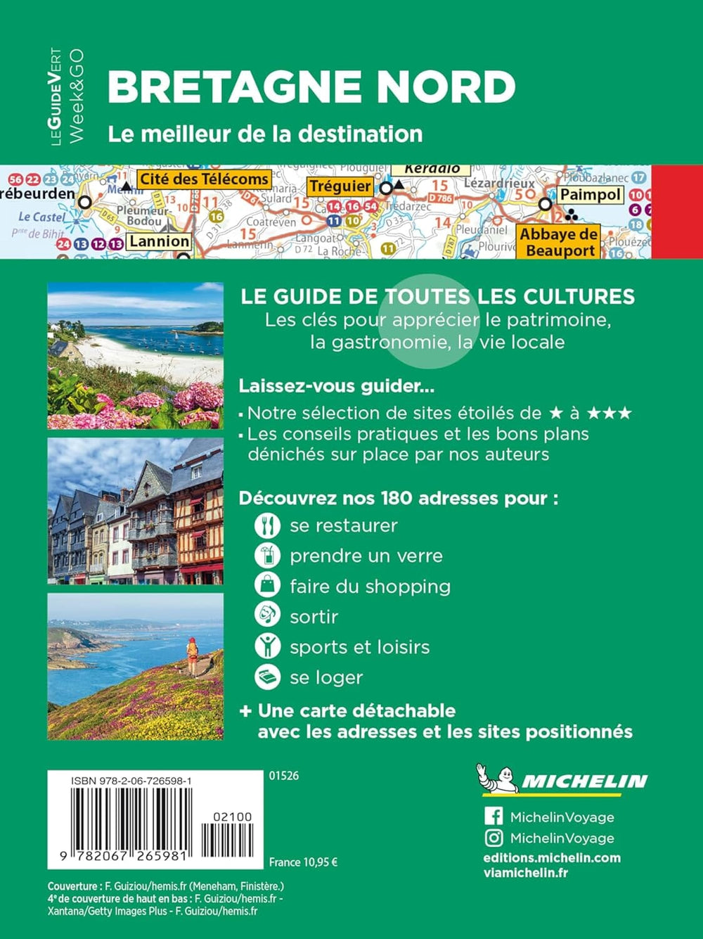 Guide Vert compact - Bretagne Nord - Édition 2025 | Michelin guide de voyage Michelin 