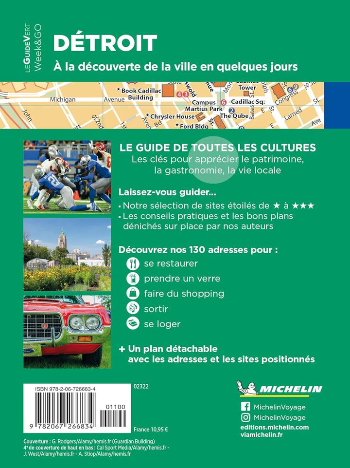 Guide Vert compact - Détroit + plan - Édition 2024 | Michelin guide de voyage Michelin 