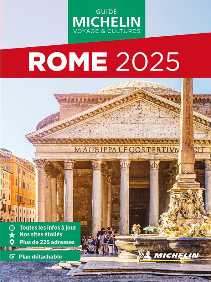 Guide Vert compact - Rome + plan 2025 | Michelin guide de voyage Michelin 