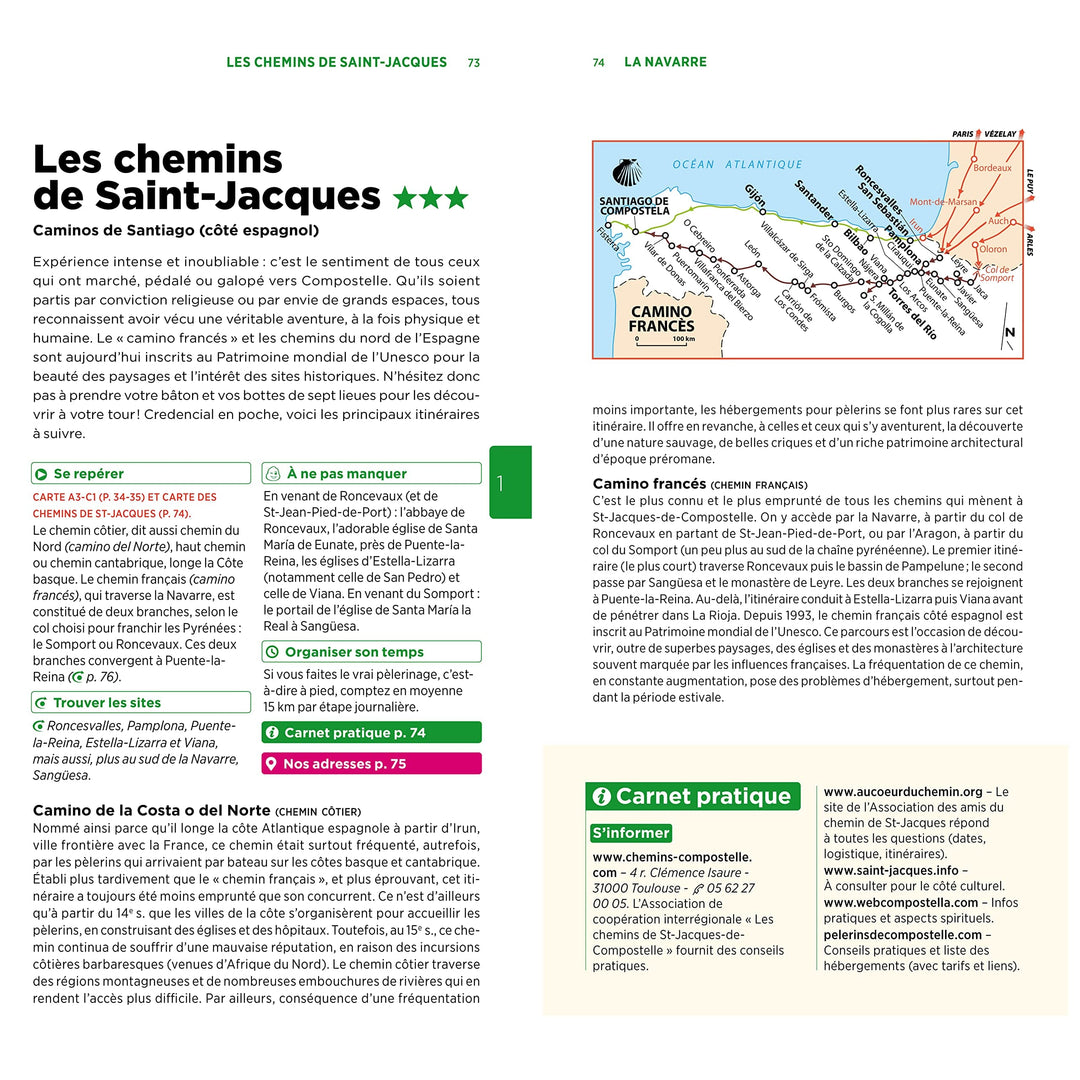 Guide Vert - Espagne Atlantique : Pays Basque, Navarre, Cantabrie, Asturies, Galice, La Rioja - Édition 2023 | Michelin guide de voyage Michelin 