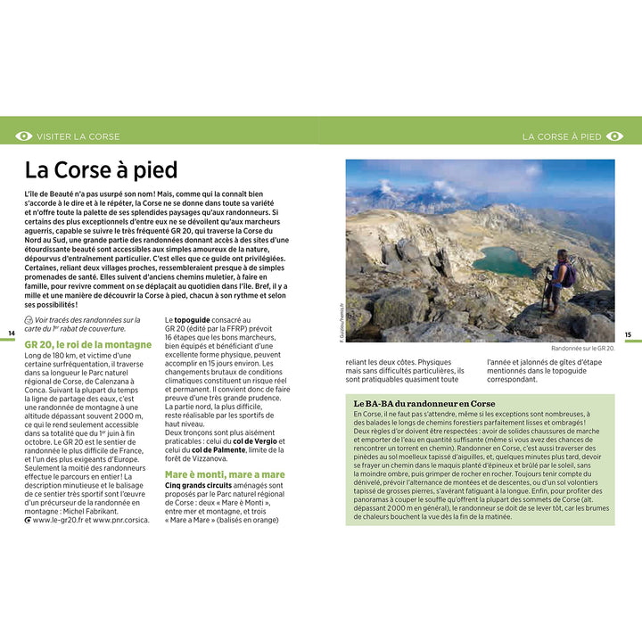 Guide Vert Expériences - Corse | Michelin guide petit format Michelin 
