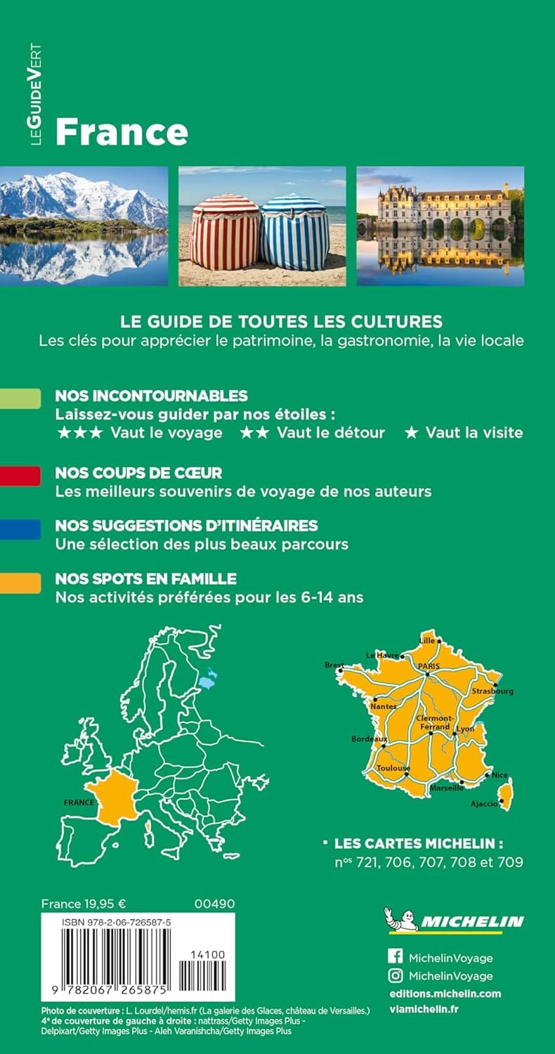 Guide Vert - France - Édition 2025 | Michelin guide de voyage Michelin 