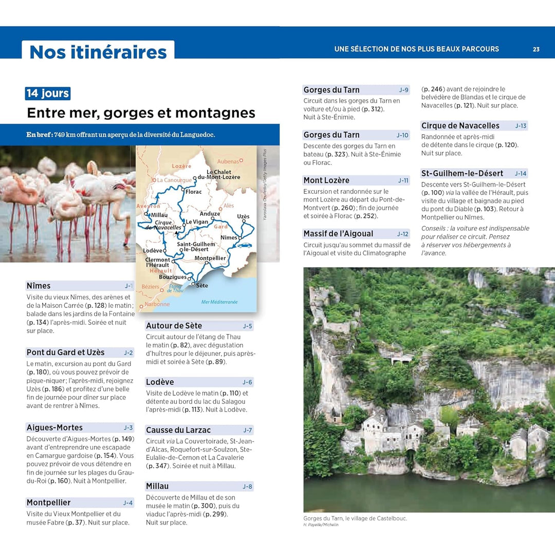 Guide Vert - Languedoc, Gorges du Tarn, Cévennes - Édition 2024 | Michelin guide de voyage Michelin 