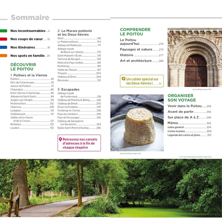 Guide Vert - Poitou : Marais Poitevin, futuroscope, Vienne, Deux-Sèvres - Édition 2024 | Michelin guide de voyage Michelin 