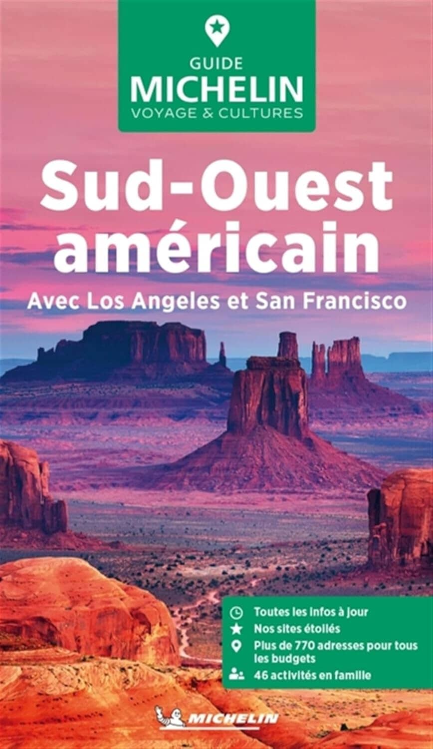 Guide Vert - Sud-Ouest Américain (avec Los Angeles et San Francisco) - Édition 2024 | Michelin guide de voyage Michelin 