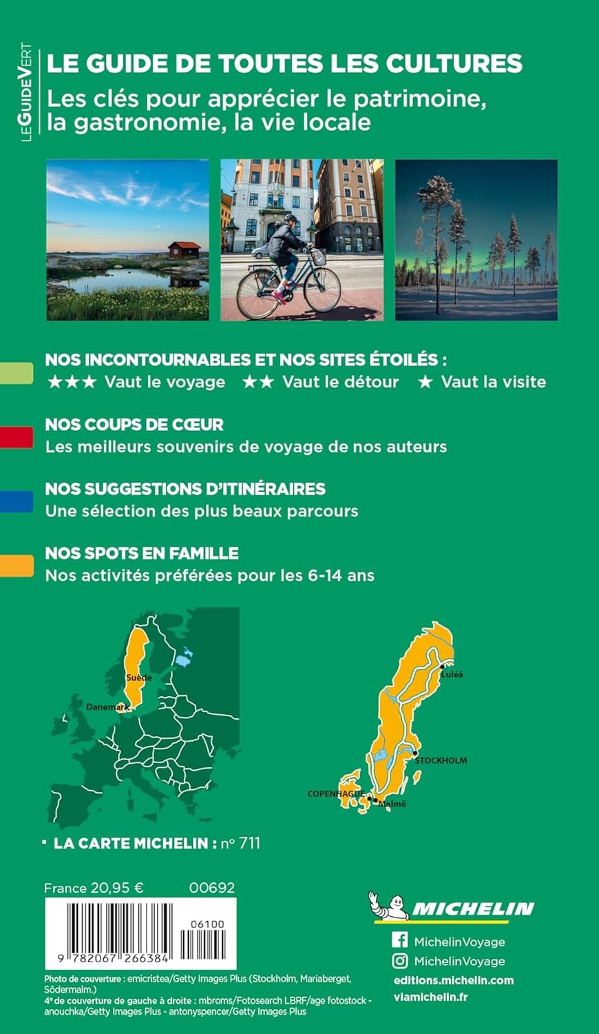 Guide Vert - Suède, Danemark - Édition 2025 | Michelin guide de voyage Michelin 