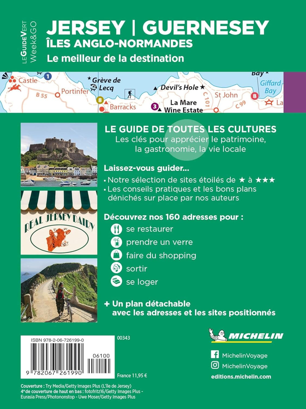 Guide Vert Week End - Iles Anglo-Normandes - Édition 2024 | Michelin guide de voyage Michelin 