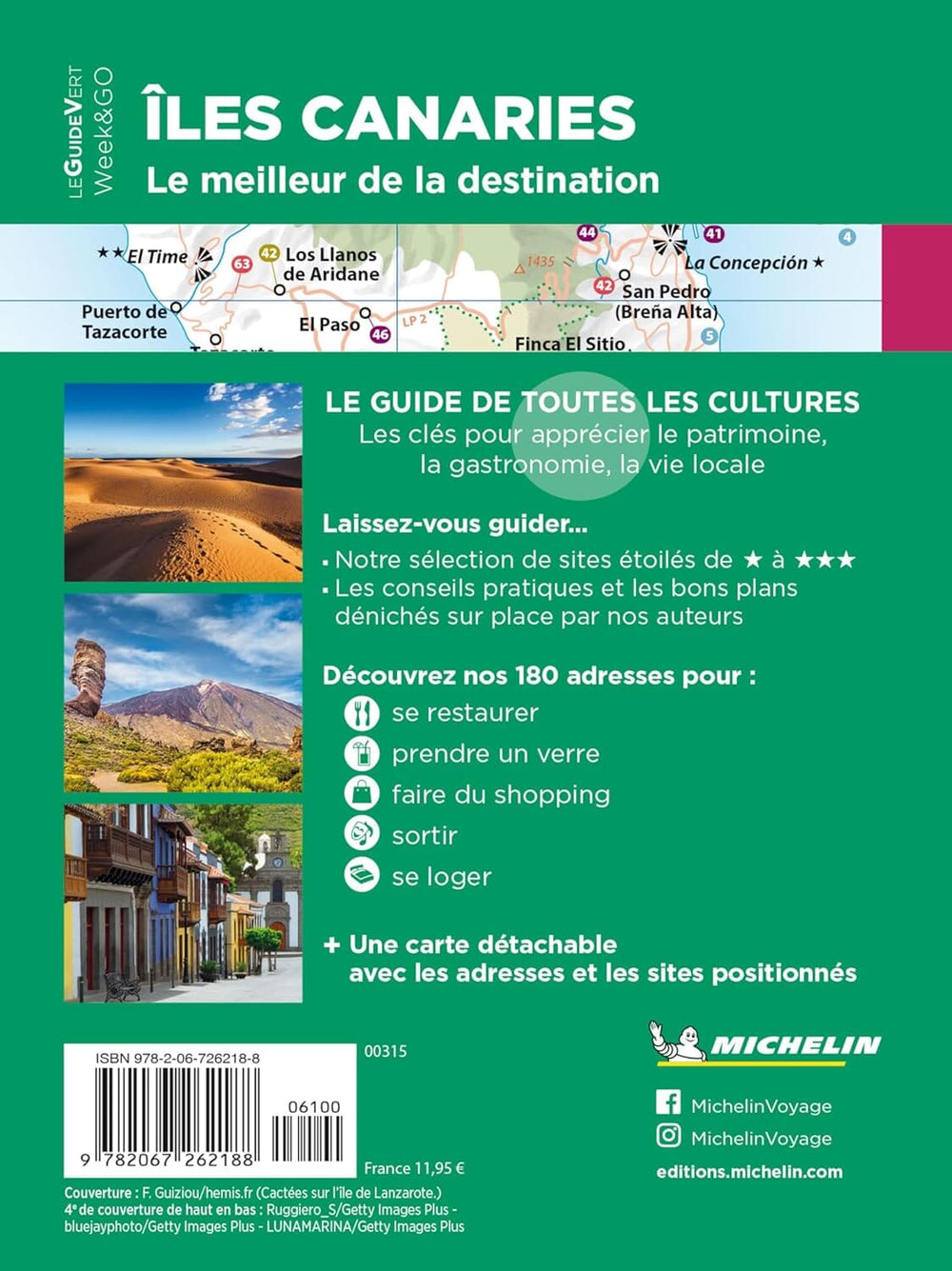 Guide Vert Week & GO - Iles Canaries - Édition 2024 | Michelin guide de voyage Michelin 