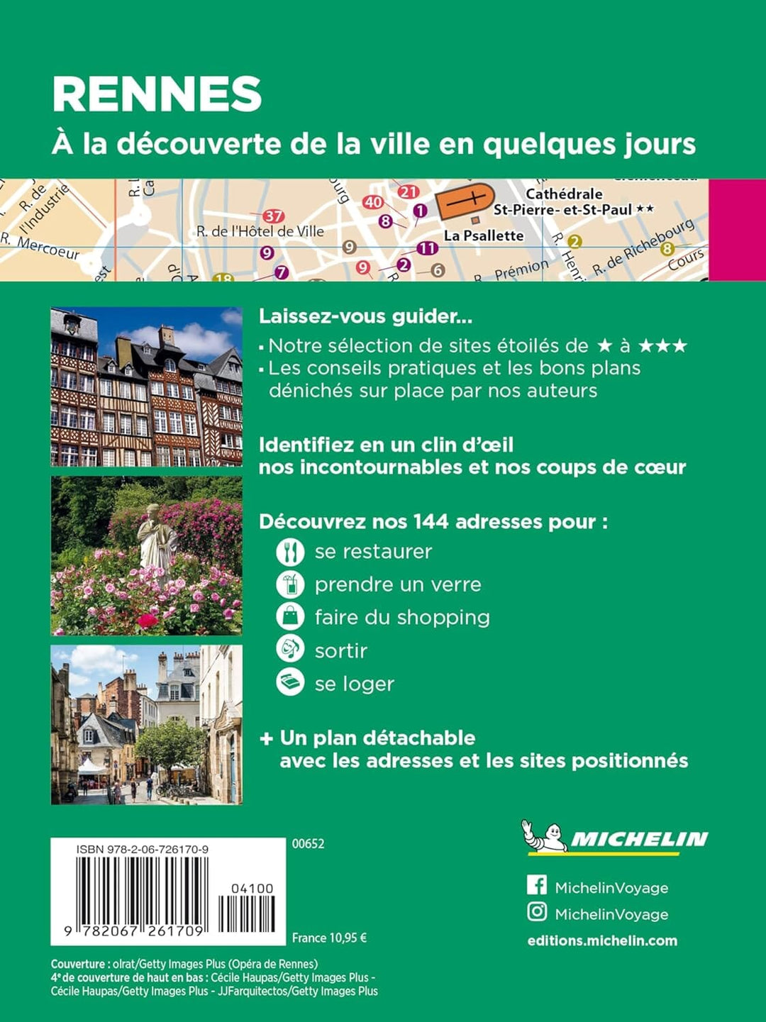 Guide Vert Week & GO - Rennes - Édition 2024 | Michelin guide de voyage Michelin 