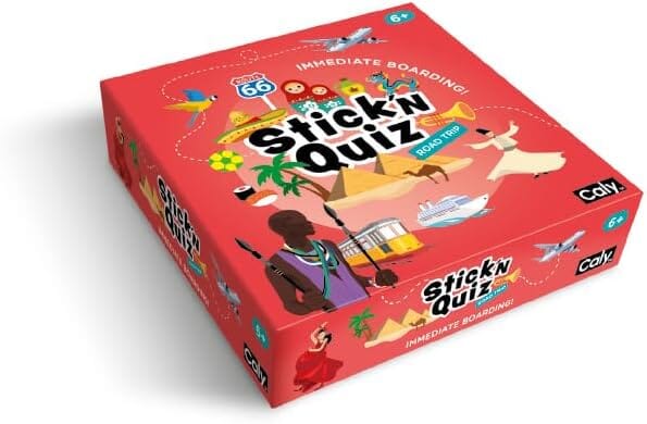 Jeu (en anglais) - Road trip Stick and Quiz (6 ans et +) | Calytoys globe Calytoys 