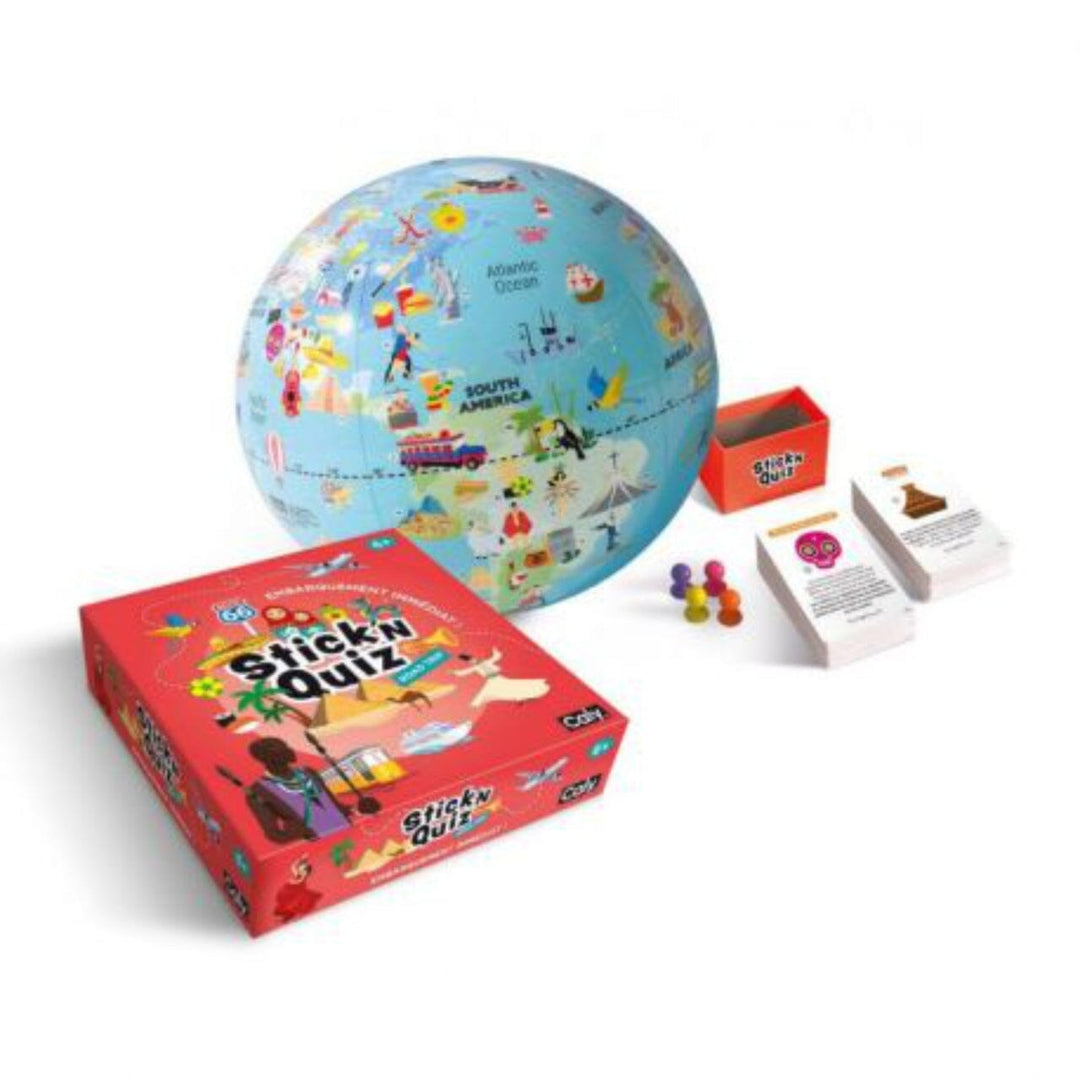 Jeu (en anglais) - Road trip Stick and Quiz (6 ans et +) | Calytoys globe Calytoys 