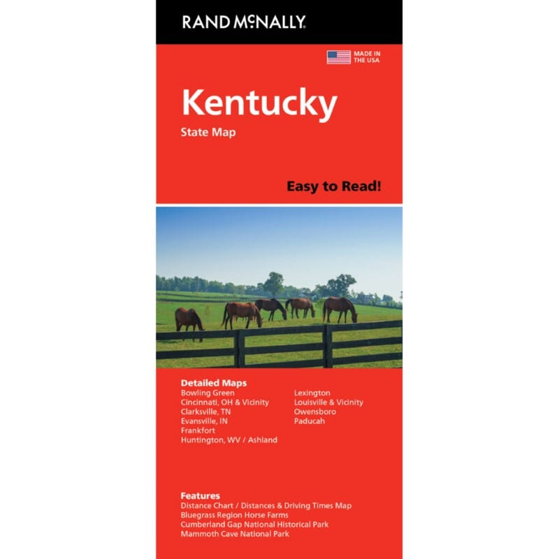 Kentucky, carte facile à lire | Rand McNally carte pliée Rand McNally 