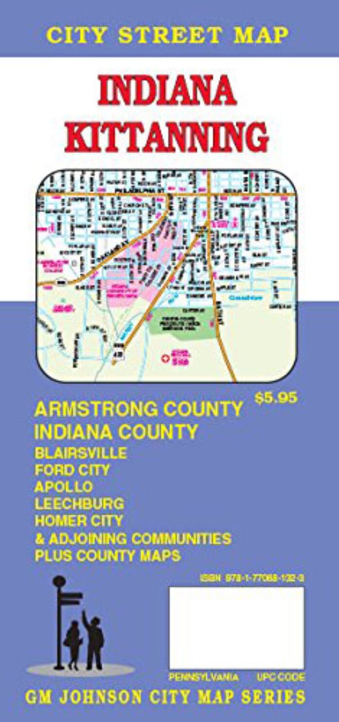 Kittanning, Armstrong et Indiana County | GM Johnson carte pliée GM Johnson 