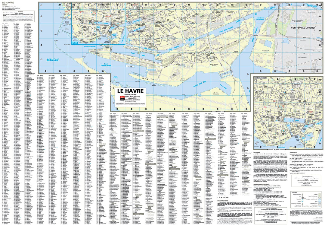 Le Havre, Seine-Maritime - Plan de ville | Blay Foldex carte pliée Blay Foldex 