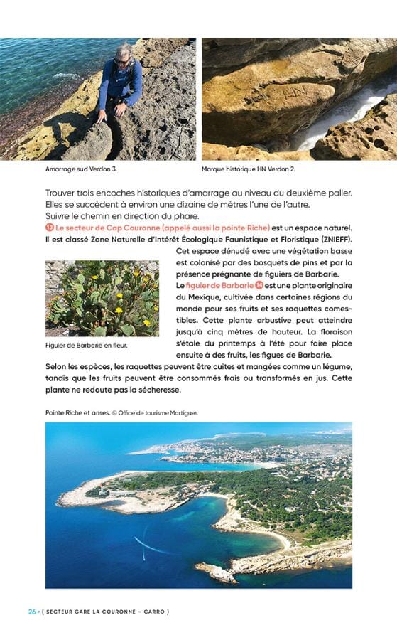 L'écoguide - Balades curieuses sur la côte bleue (Bouches-du-Rhône) | Glénat guide de randonnée Glénat 