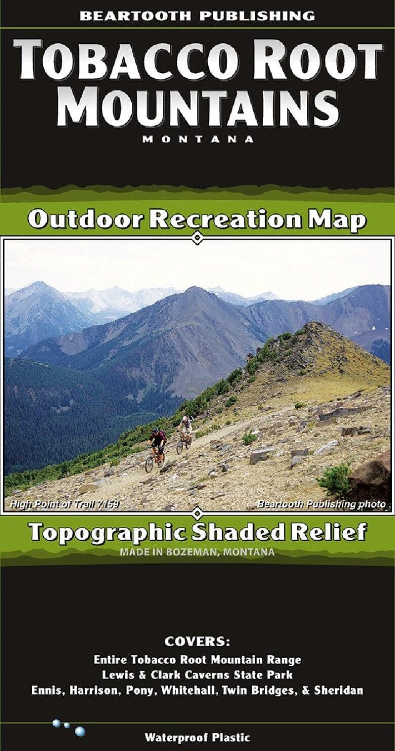 Les montagnes de Tobacco Root - Montana | Beartooth Publishing carte pliée Beartooth Publishing 