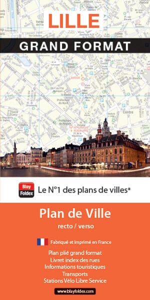 Lille - Plan de ville grand format | Blay Foldex carte pliée Blay Foldex 