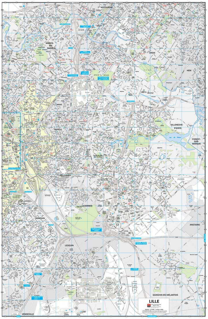 Lille - Plan de ville grand format | Blay Foldex carte pliée Blay Foldex 