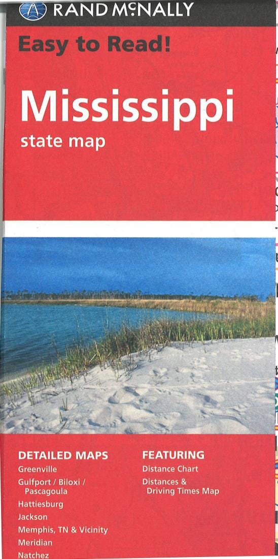 Mississippi, carte facile à lire | Rand McNally carte pliée Rand McNally 