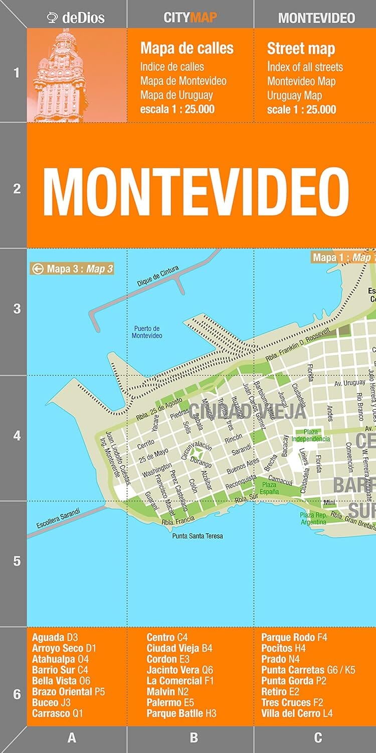 Montevideo, Uruguay | deDios carte pliée DeDios 