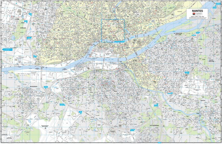 Nantes - Plan de ville grand format | Blay Foldex carte pliée Blay Foldex 