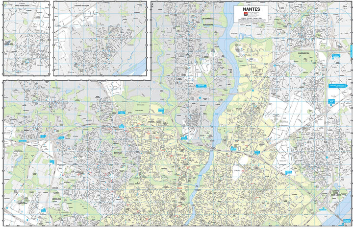Nantes - Plan de ville grand format | Blay Foldex carte pliée Blay Foldex 