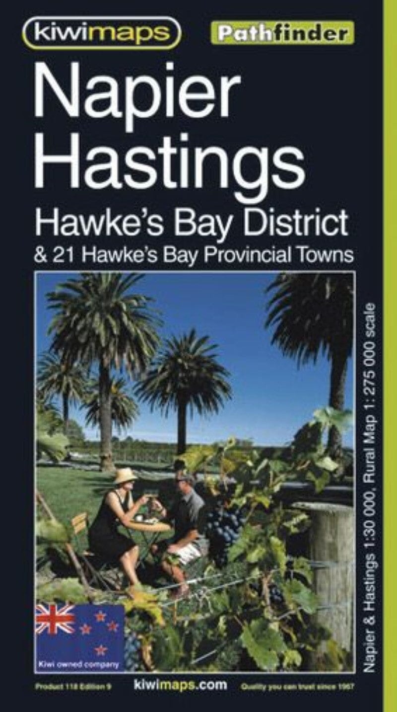 Napier et Hastings & Hawkes Bay (Nouvelle-Zélande) | Kiwi Maps carte pliée Kiwi Maps 