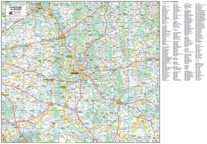 Nevers, Nièvre - Plan de ville | Blay Foldex carte pliée Blay Foldex 