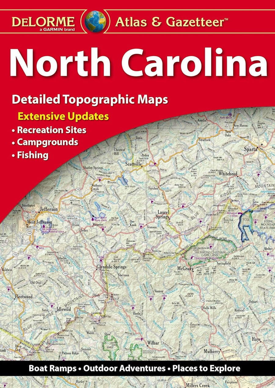 North Carolina Atlas & Gazetteer | DeLorme atlas DeLorme 