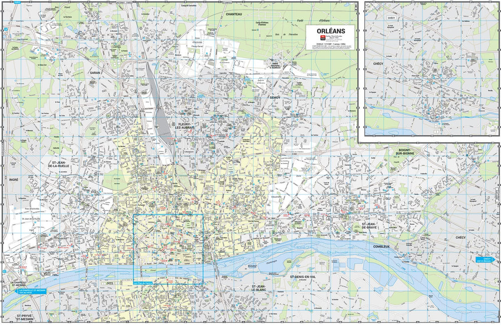 Orléans - Plan de ville grand format | Blay Foldex carte pliée Blay Foldex 