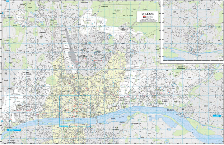 Orléans - Plan de ville grand format | Blay Foldex carte pliée Blay Foldex 