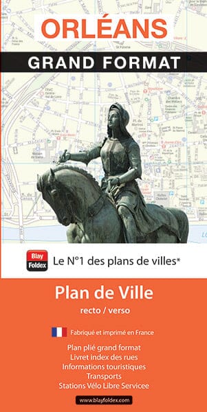 Orléans - Plan de ville grand format | Blay Foldex carte pliée Blay Foldex 