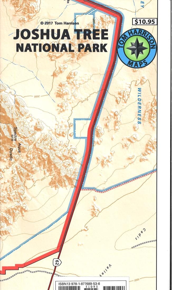 Parc national de Joshua Tree, Californie | Tom Harrison Maps carte pliée Tom Harrison Maps 