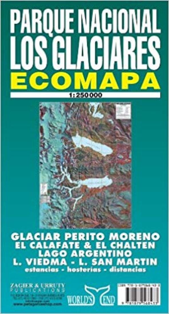 Parc national Los Glaciares, Patagonie | Zagier y Urruty carte pliée Zagier y Urruty 