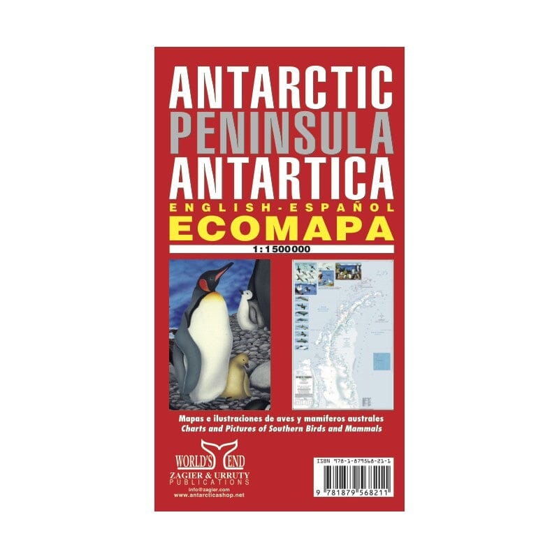 Péninsule Antarctique Ecomapa | Zagier y Urruty carte pliée Zagier y Urruty 