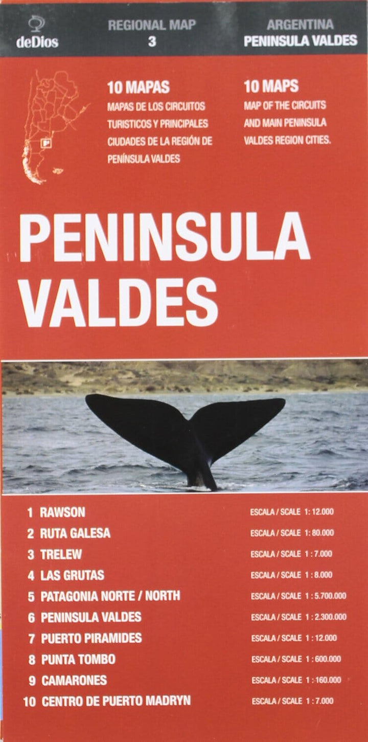 Péninsule Valdes, Argentine | deDios carte pliée DeDios 