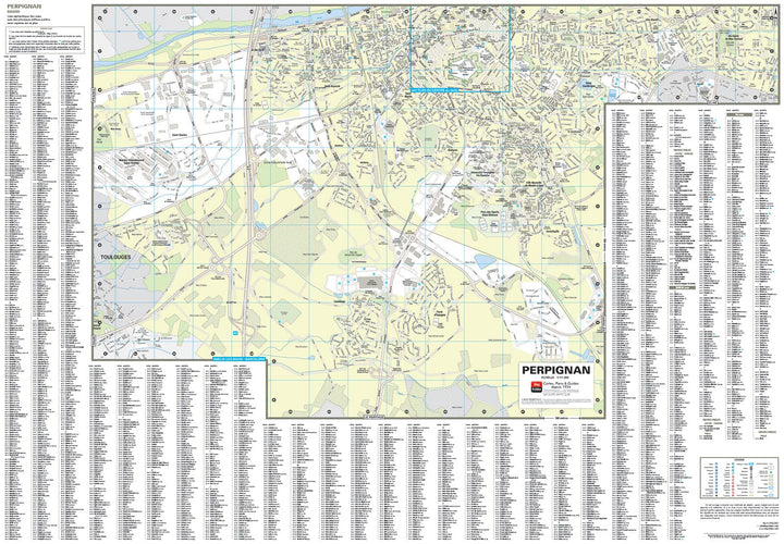 Perpignan, Pyrénées-Orientales - Plan de ville | Blay Foldex carte pliée Blay Foldex 