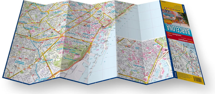 Plan de poche plastifié (mini) - Barcelone | Express Map carte pliée Express Map 