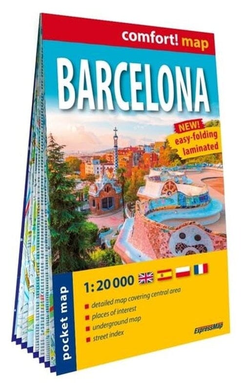 Plan de poche plastifié (mini) - Barcelone | Express Map carte pliée Express Map 