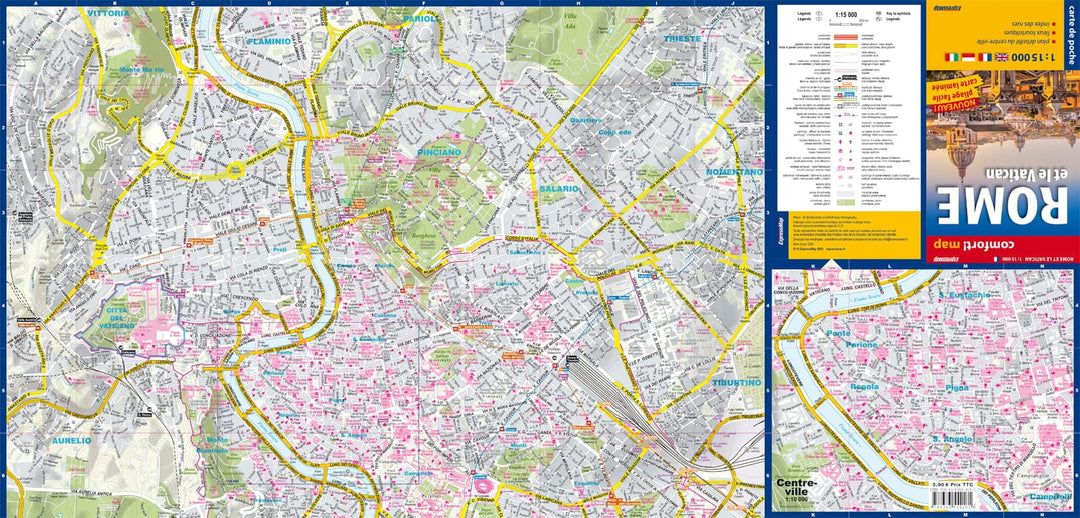 Plan de poche plastifié (mini) - Rome, Vatican Ville | Express Map carte pliée Express Map 
