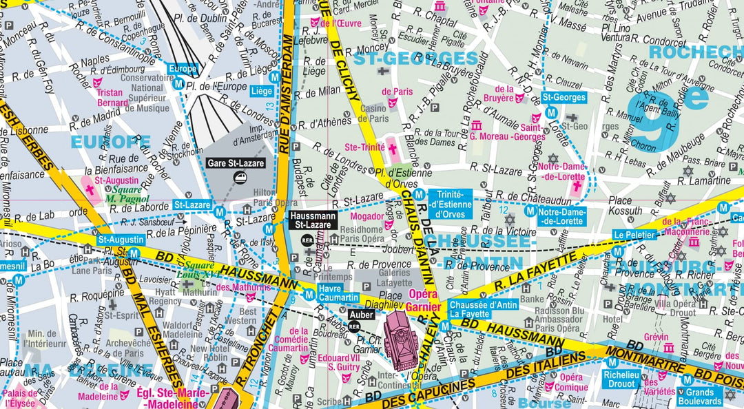 Plan de poche plastifié - Paris mini | Express Map carte pliée Express Map 