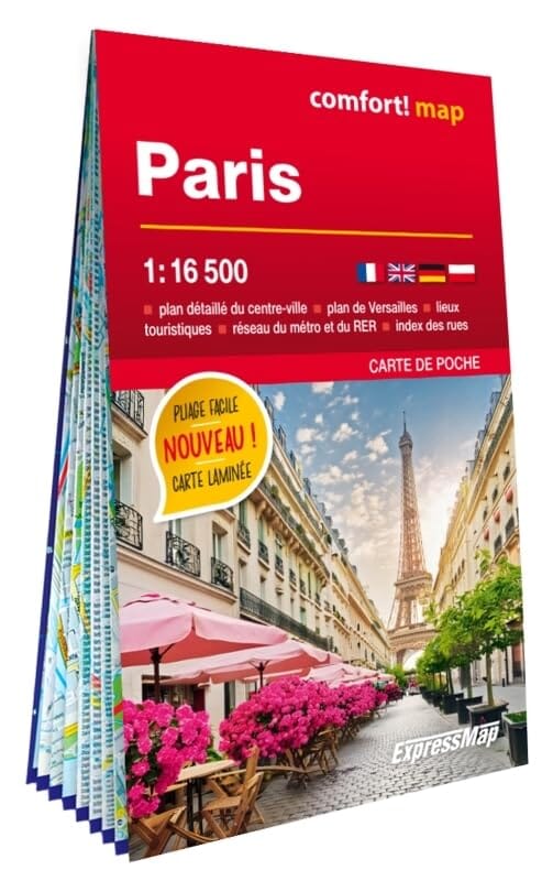 Plan de poche plastifié - Paris mini | Express Map carte pliée Express Map 