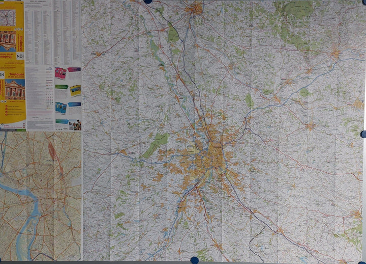 Plan de Toulouse & environs | IGN carte pliée IGN 