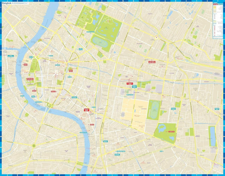 Plan de ville (en anglais) - Bangkok | Lonely Planet carte pliée Lonely Planet EN 