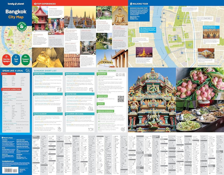 Plan de ville (en anglais) - Bangkok | Lonely Planet carte pliée Lonely Planet EN 