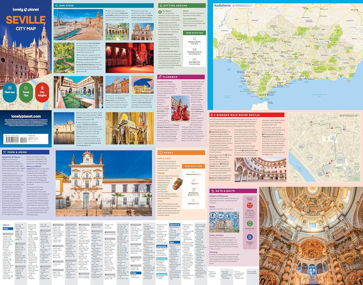 Plan de ville (en anglais) - Seville | Lonely Planet carte pliée Lonely Planet EN 